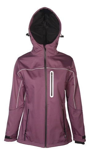 Campera Softshell Dama Negra Termica Impermeable Nieve Mujer