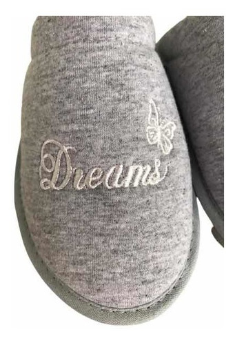 Pantufla Chinela Mujer Invierno Dreams Con Piel