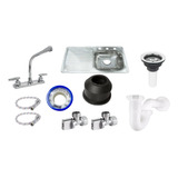 Kit Tarja Fregadero Escurridor Izq Empotrar 78x48 Accesorios