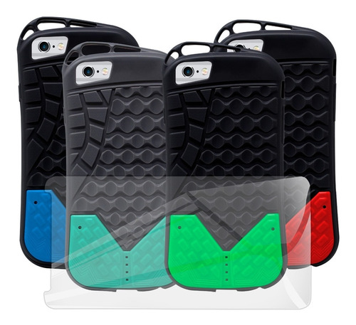 Funda Para iPhone Varios Modelos Running Y Cristal Protector