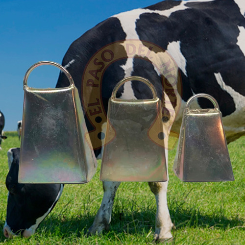 Cencerro Campana Para Vacas, Ovejas,cabras / 1ch+1m+1g / 3pz