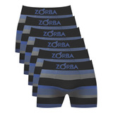 Kit 6 Cuecas Zorba Boxer Listrada 847