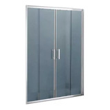 Mampara De Baño 150x150 Cm 4 Hojas Esmerilada