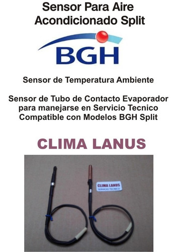 Sensor Temperatura Para Aire Acondicionado Bgh Split 2 Unid.