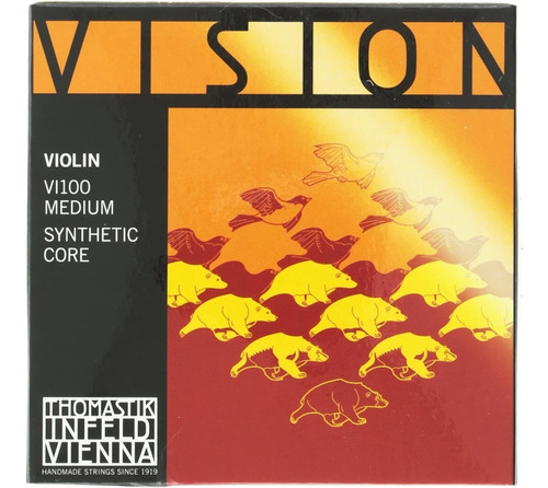 Encordado Cuerdas Violin 4/4 Thomastik Vision Vi100 Medium