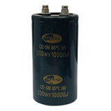  Capacitor Eletrolitico  10000uf/200v Giga 85º 65x120mm
