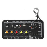 Amplificador De Áudio Suporte De Placa 30-120w Bluetooth