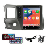 Estéreo 2+32gb Carplay Para Honda Civic 2005-2011 Gps Cámara