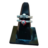 Anillo Jack Y Sally En Plata 925 + Caja De Regalo