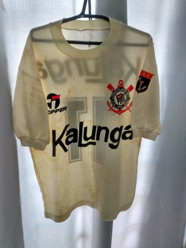 Corinthians Home Camisa De Futebol 1988 - 1989 Raridade 