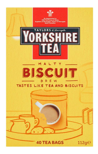 Yorkshire Tea Biscuit Brew 40 Bolsitas De Te 100g