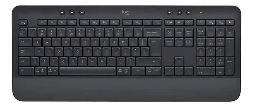 Teclado Bluetooth Logitech Signature K650. Qwerty Inglés Internacional Color Gris Oscuro