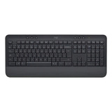 Teclado Bluetooth Logitech Signature K650. Qwerty Inglés Internacional Color Gris Oscuro