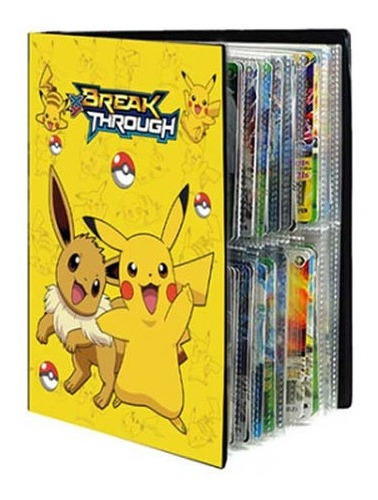 Álbum Oficial Pokémon Porta 240 Cartas Pikachu