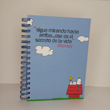 Cuaderno Snoopy Anillado Con Separador. 1 Materia. 100 Hojas