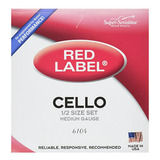 Juego De Cuerdas Para Cello  6104 Red Label, Medio, Tamaño 1