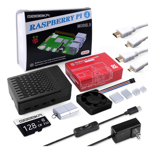 Kit De Inicio Geeekpi Raspberry Pi 4 De 8 Gb - Edición De 12