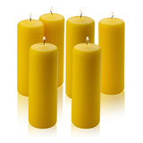 Vela De Pilar De Citronela Juego De 6 Velas De Citronela 6 2