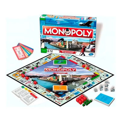 Monopoly Edición Argentina ToyCo Juego de Mesa Estrategia Piezas Metal | Mismo precio en cuotas