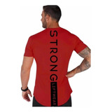 Playera Deportiva Gym Casual Slim Fit Moda Strong 022 Str