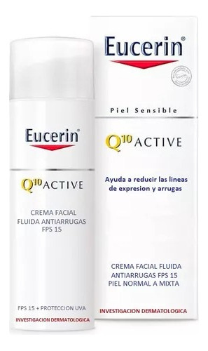 Eucerin Q10 Active Crema Antiarrugas Para Piel Sensible 50gr