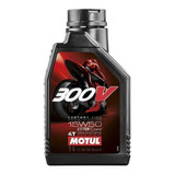 Aceite Motul 300v 4t 15w50 100% Synth Racing 1 L 