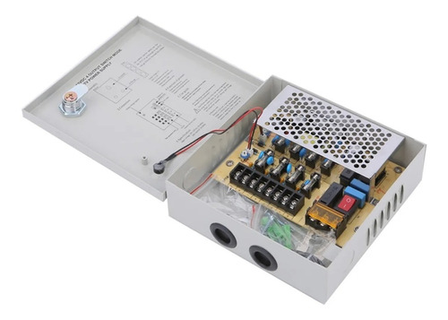 Fuente De Poder 12v 5a Con Gabinete Fusible Para Cctv Y Leds