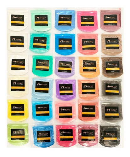 Pigmentos Mica Mineral Decoart Para Resina Epoxi 30 Colores