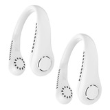 Ventiladores Mini De Cuello, Mxbnw-002, 2pzas, Blanco, 5w, 3