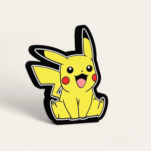 Pikachu Lampara Led 3d Pokemon Nintendo Incluye Regalo