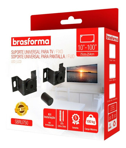 Suporte Universal Fixo Painel Para Tv LG 10 À 100 Polegadas