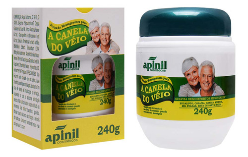 Canela De Velho Pomada Massageadora 240g Apinil