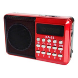 Mini Rádio Bolso Fm Bluetooth Portátil Display Recarregável