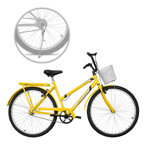 Bicicleta Bike Aro 26 Retro Com Cestinha Wave Oferta + Nfe