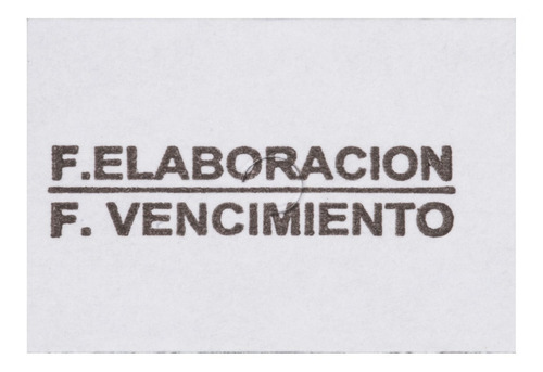 Etiqueta Motex 6600 Fecha Elaboración/vencimiento.