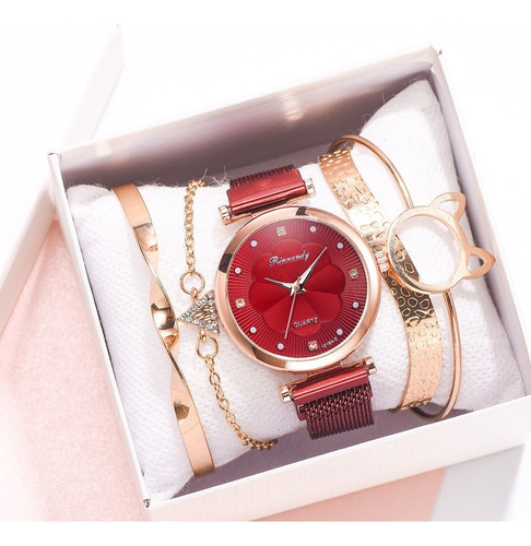 Watch Men Lady Fashion Casual Bracelet Gift Box Couple Kit .