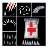 Tips Stiletto Natural Extralargos Xxl 600pz X4