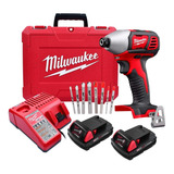 Llave De Impacto M18 Milwaukee 2656-22tc 1/4 PuLG + Brocas