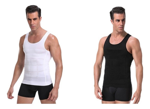 2 Pcs Playera Tipo Faja De Compresión For Hombre