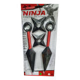 Set Kunai+shuriken Ninja Juguete Accesorio Nuevo 
