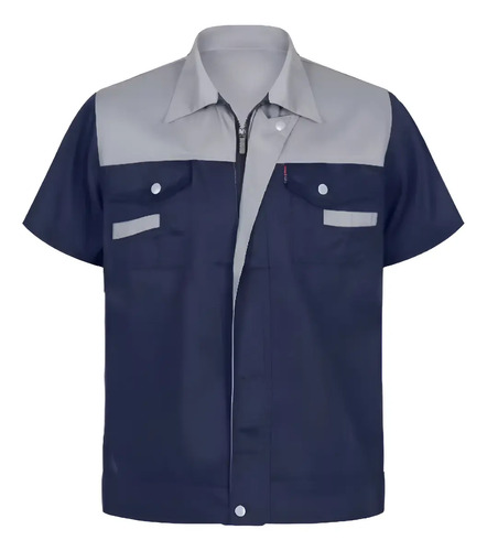 Bata De Trabajo De Manga Corta, Uniforme De Taller