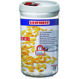 Frasco Hermetico Leifheit Redondo 2 Lt  Apilable Plastico 