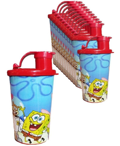 Botilito Sorpresa Bob Esponja X6 Termo Fiesta Infantil