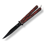 Navaja Mariposa Profesional Red Zombie Am41