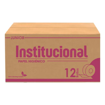 12 Rollos Higiénico Junior Papel Baño Doble Hoja Facturamos