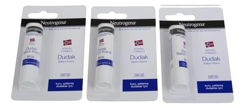 Neutrogena Lipcare Stick Fórmula Noruega (paquete De 3)