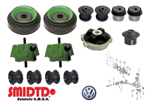 4 Soprtes Motor Y 1 Caja 2 Bases 8 Bujes Vw Corsar 1.8 82-89