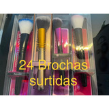 Lote De Brochas Para Maquillaje 24 Piezas