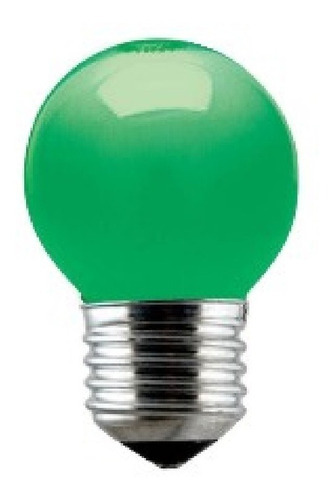 Lampada Bolinha 15w 127v E27 Verde Bg-45 Sadokin