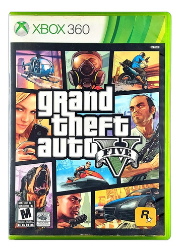 Grand Theft Auto Gta V 5 Original Xbox 360 Mídia Física